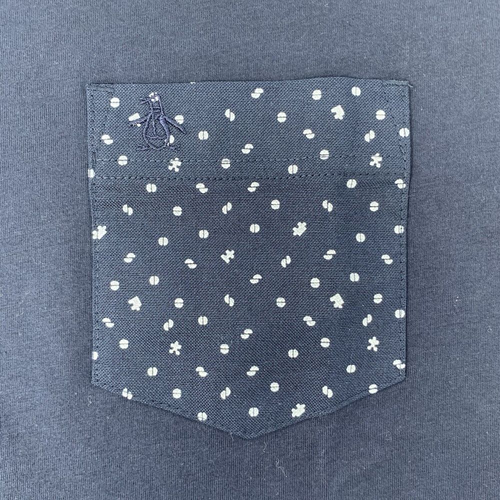 Original Penguin Dark Sapphire Mens Short Sleeve T-Shirt with Pocket Size Medium - Picture 4 of 9